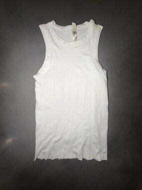 free people intimates ribbed tank top white nwot m/l